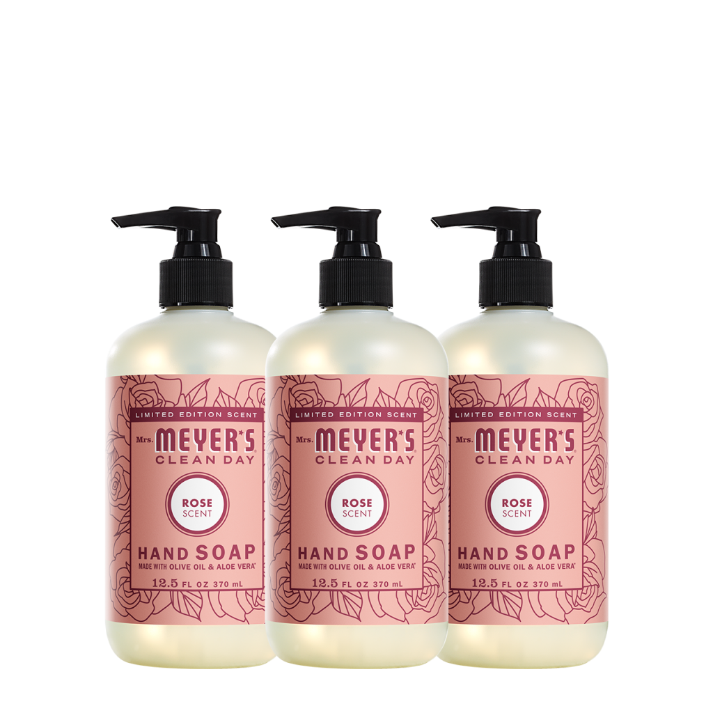 Rose Liquid Hand Soap 3-count Bundle